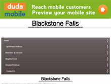 Tablet Screenshot of blackstonefalls.com